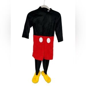 Toddler Disney Plush Mickey Mouse Halloween Costume One Piece Suit  Size 5T-6T